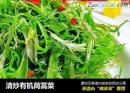清炒有机茼蒿菜