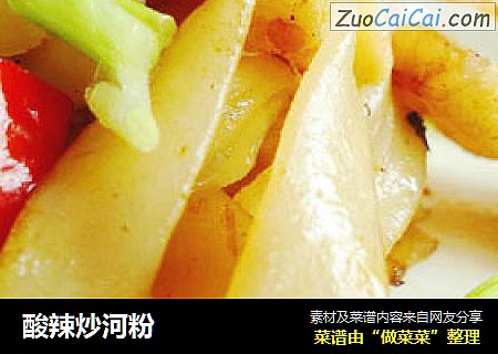 酸辣炒河粉
