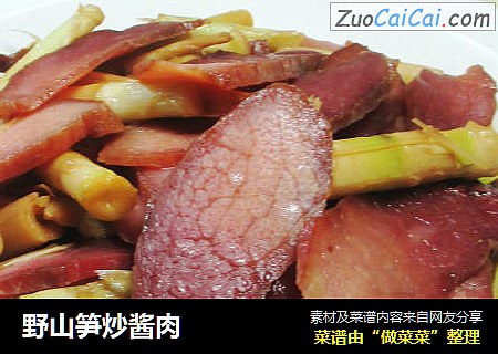 野山笋炒酱肉