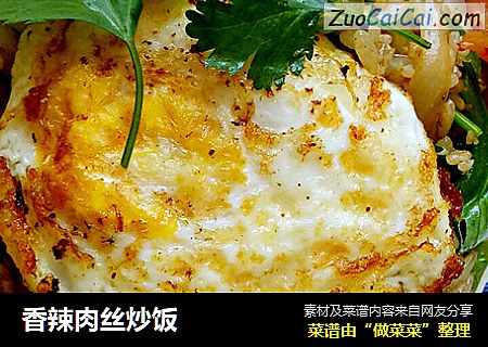 香辣肉丝炒饭