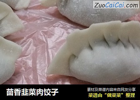 茴香韭菜肉饺子