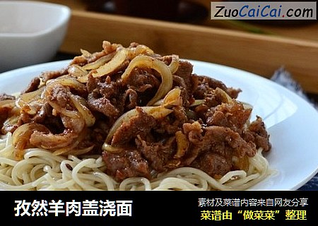 孜然羊肉盖浇面