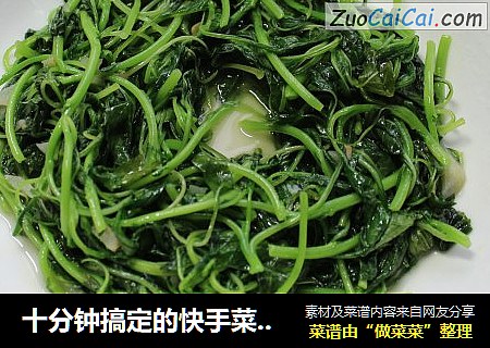 十分钟搞定的快手菜——小炒苋菜