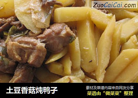 土豆香菇炖鸭子