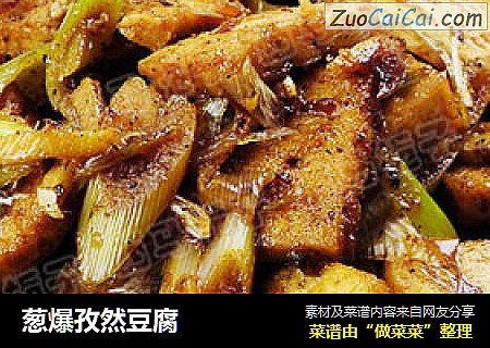 葱爆孜然豆腐