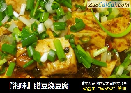 『湘味』腊豆烧豆腐