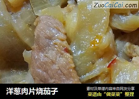 洋葱肉片烧茄子