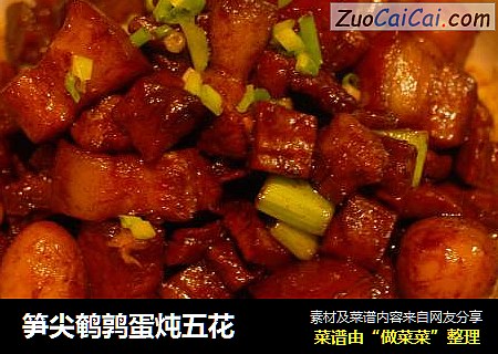 笋尖鹌鹑蛋炖五花
