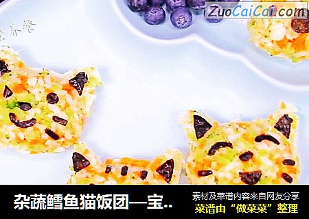 杂蔬鳕鱼猫饭团—宝宝从此爱上吃蔬菜