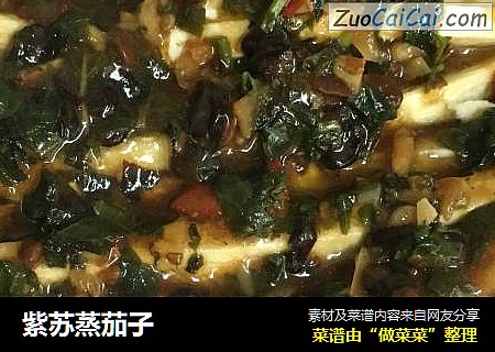 紫苏蒸茄子