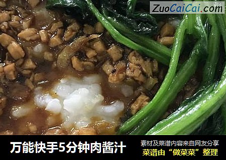 万能快手5分钟肉酱汁