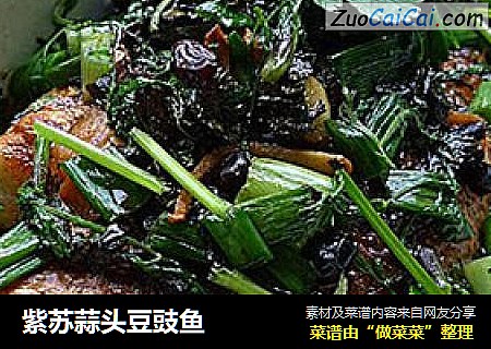 紫苏蒜头豆豉鱼