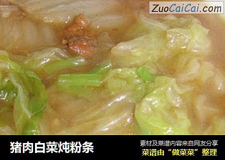 猪肉白菜炖粉条