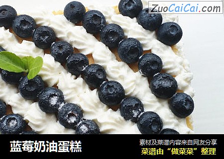 蓝莓奶油蛋糕