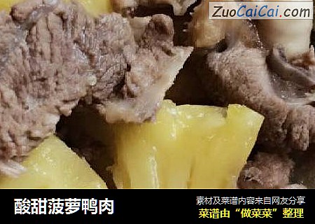 酸甜菠萝鸭肉