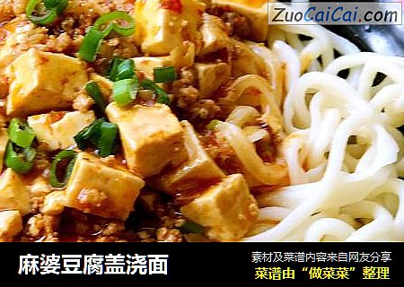 麻婆豆腐盖浇面