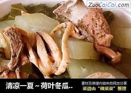 清凉一夏～荷叶冬瓜墨鱼汤