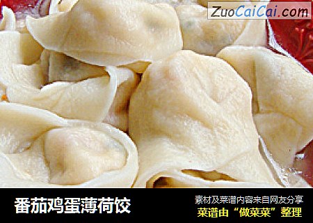 番茄鸡蛋薄荷饺