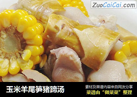 玉米羊尾笋猪蹄汤