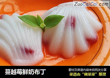 蔓越莓鲜奶布丁
