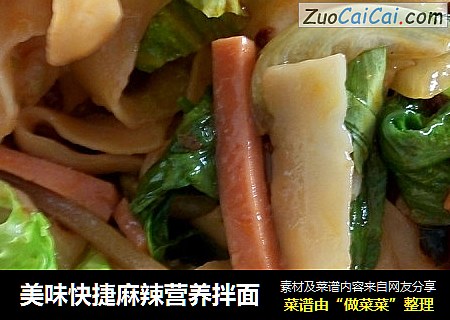 美味快捷麻辣营养拌面