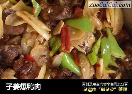 子姜爆鸭肉