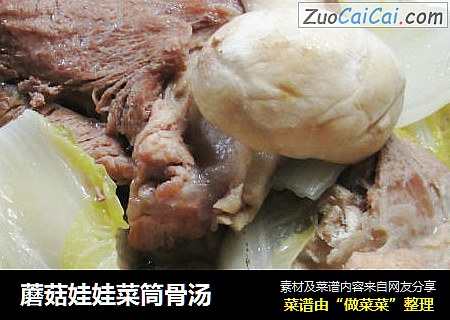 蘑菇娃娃菜筒骨汤