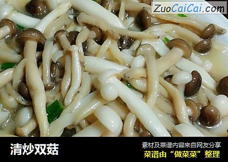 清炒双菇