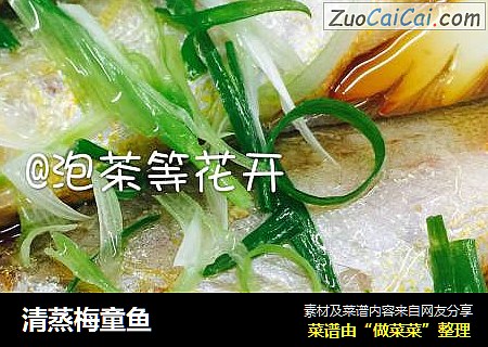 清蒸梅童鱼