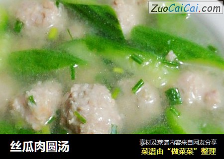 丝瓜肉圆汤