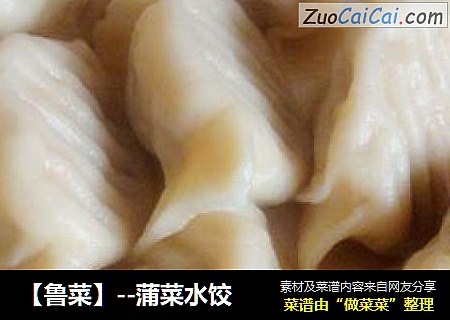 【鲁菜】--蒲菜水饺