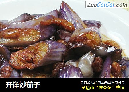 开洋炒茄子