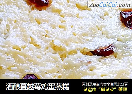 酒酿蔓越莓鸡蛋蒸糕