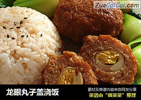 龙眼丸子盖浇饭