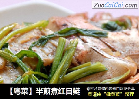 【粤菜】半煎煮红目鲢