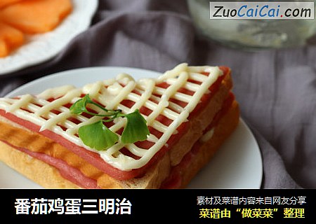 番茄鸡蛋三明治