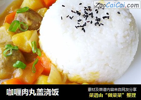 咖喱肉丸盖浇饭