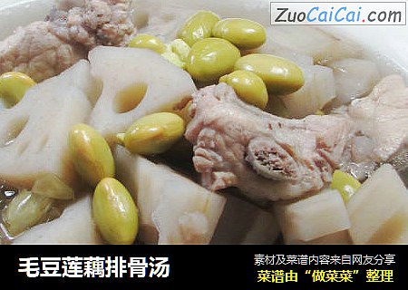 毛豆莲藕排骨汤