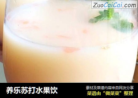 养乐苏打水果饮
