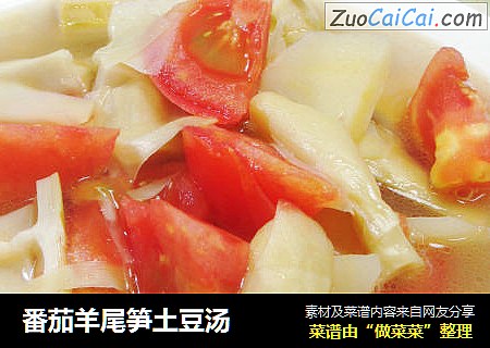 番茄羊尾笋土豆汤
