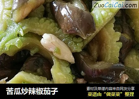 苦瓜炒辣椒茄子