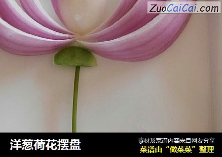 洋葱荷花摆盘