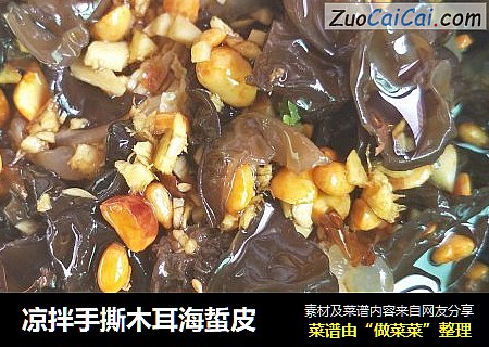 凉拌手撕木耳海蜇皮