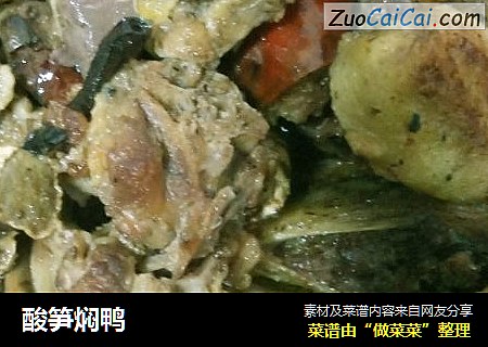 酸笋焖鸭