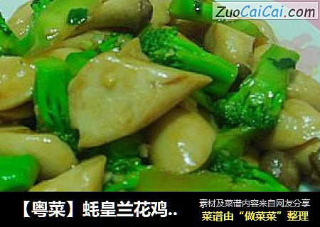 【粤菜】蚝皇兰花鸡腿菇