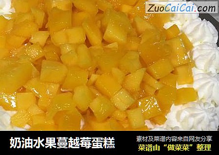 奶油水果蔓越莓蛋糕