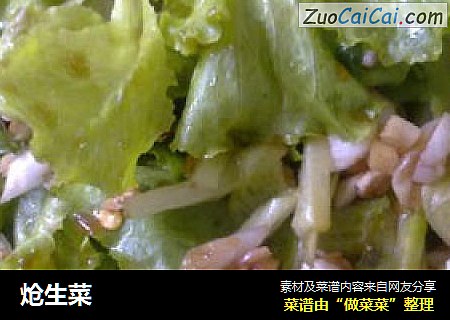 炝生菜