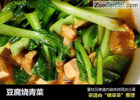 豆腐烧青菜