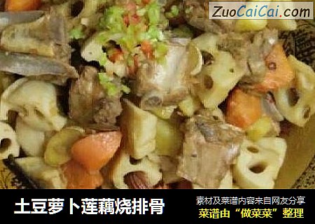 土豆萝卜莲藕烧排骨
