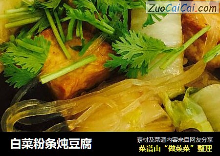 白菜粉条炖豆腐